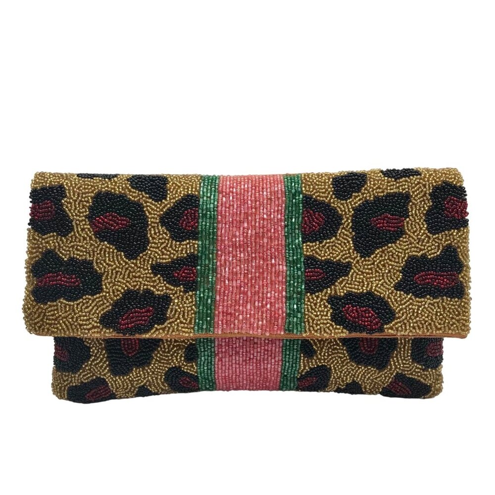 Alex Max Multicolor Embellished Clutch Bag